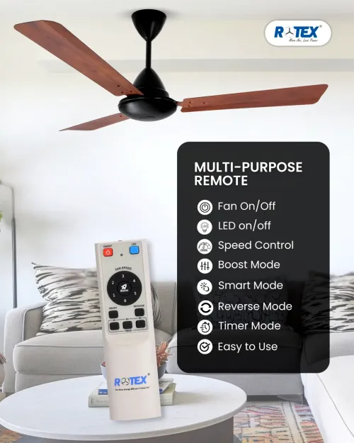 Rotex Eco wooden Series BLDC ceiling Fan