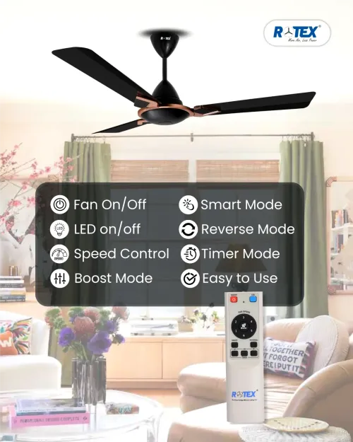 Rotex Trio Modern BLDC Ceiling Fan 
